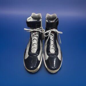 Prada Men's 13 US Cup Patent Leather Vernice Bike Sneaker 4T0341